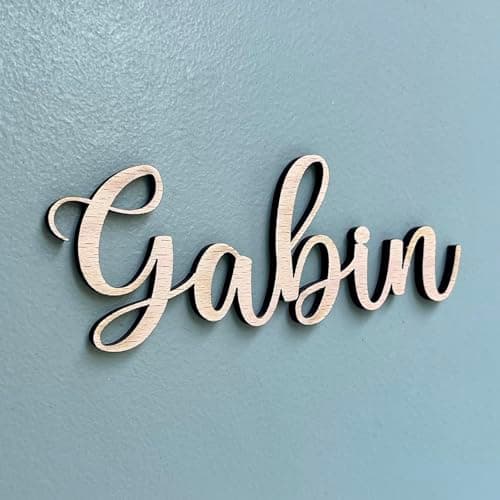Prénom en bois personnalisé, décoration murale pour chambre enfant bébé, cadeau naissance baptême, prénom porte chambre d'enfant, mot en bois, lettres bois