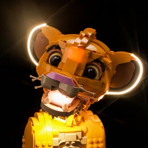 Kit d'éclairage LED pour Lego 43247 Disney Simba le Jeune Roi Lion (pas de Lego), kit d'éclairage décoratif pour Lego Young Simba le Roi Lion - Jouet créatif - Version standard