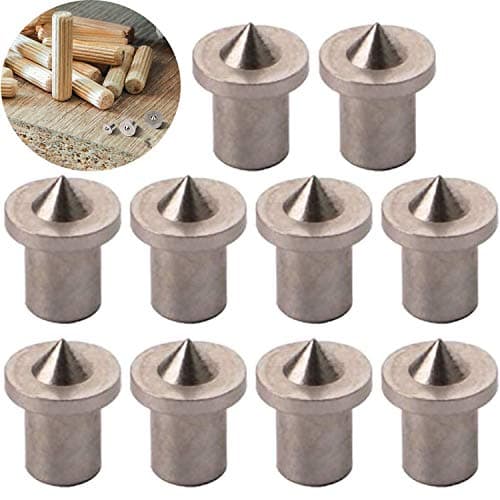 CESFONJER Outil de Centrage de Goujon d'Alignement de Bois Pointe le Centre de perçage de marqueur, 4 mm (10 Pcs)