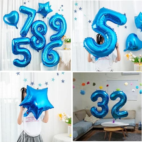 ballons 15 ans anniversaire garcon décoration bleu or 15 ans garcon anniversaire ballon, Happy Birthday guirlande bannière bleu ballon anniversaire 15 ans garcon Décoration 15 ans garcon ballon or