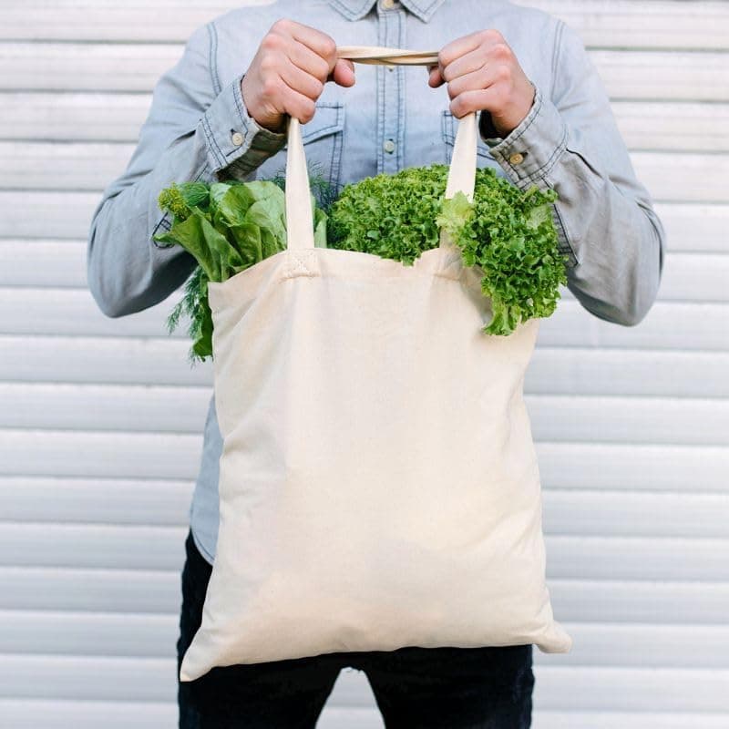 Sac en tissu à peindre non imprimé - pièces 38 x 42 cm - Tote Bag - 5, 10, 25 pièces - Sac en coton avec deux poignées longues - Sacs de courses