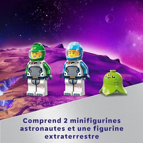 Lego City Le Vaisseau et la Découverte de l’Astéroïde, Jouet de Véhicule, Cadeau pour Garçons et Filles Dès 4 Ans, 2 Minifigurines d'Astronautes et Figurine d'Extraterrestre 60429