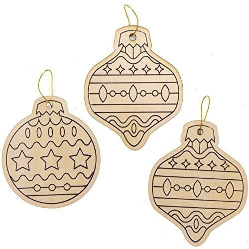 Baker Ross AX527 Décoration De Boules De Noël Bricolage pour Enfants - Paquet De 12, Boules pour Enfants Idéales pour L'École, Les Groupes D'Artisanat, L'École du Dimanche, L'Artisanat À Domicile