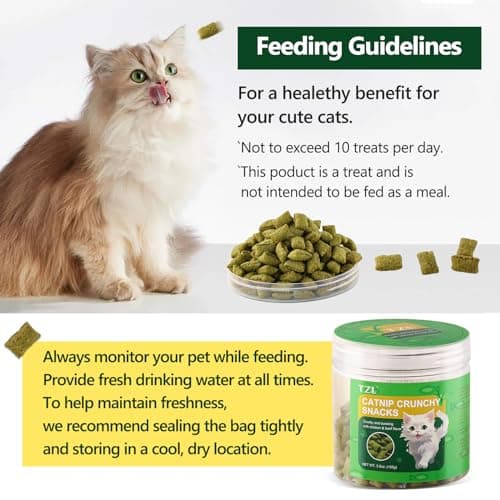 TZL Friandises Croustillantes et Douces, Friandises pour Chats au Goût de Poulet, Entièrement Naturelles et sans Danger pour Les Chats (100g)