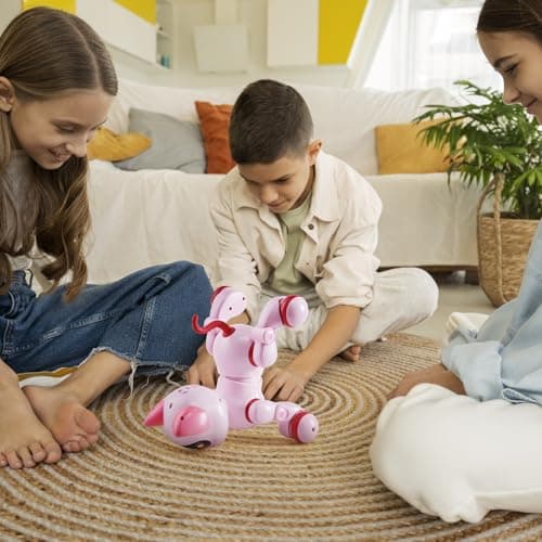 VEVOR Robot Jouet Enfants Télécommandé Chat RC Intelligent, Télécommande Programmable, Contrôle Tactile, Jouet Robotique pour Cadeau d'anniversaire, Noël, Garçons Filles de 3, 4, 5, 6, 7, 8, 10 Ans