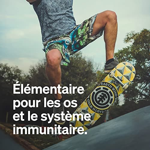 Gommes aux vitamines D3 et K2 – 1 000 U.I. de Vitamine D3 par dose journalière – 120 Gummies – goût tropical – végane et sans sucre – produit et contrôlé en laboratoire en Allemagne