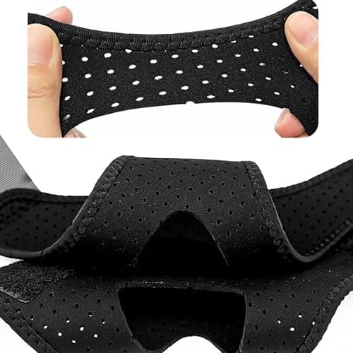 JINJUMEI Mentonnière Anti-ronflement, Chin Strap Anti Ronflement Efficace, Mentonnière De Sommeil En Maille Respirante,Solution Ronflements Réglable Mentonnière pour Aide Réduction Ronflement