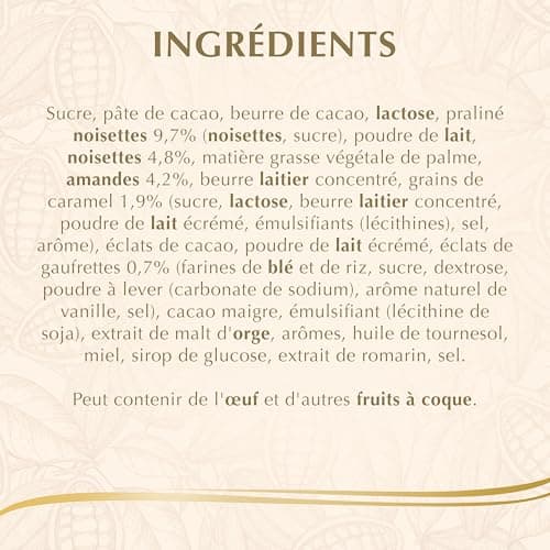 Lindt - Boîte CONNAISSEURS Croquants - Assortiment de Chocolats au Lait, Noirs et Blancs - Idéal pour Noël, 405g