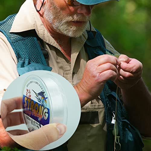 0.5mm/100m Fil de Pêche Monofilament en Nylon Transparent,Fil de Peche Monofil,Ligne de Pêche en Nylon Solide,pour Truite,Carpe,Poisson,Sandre Ou des Décorations Suspendues