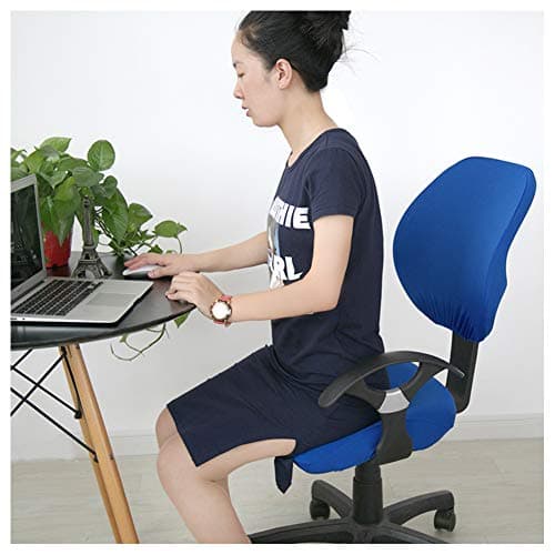 Koowaa Moderne Simplisme Style 2 Pcs Universel Ordinateur De Bureau Chaise Chaise Dossier Couverture De Protection Étirable Rotation Chaire de Rédaction Slipcover
