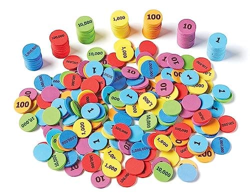 Learning Resources Jetons de valeurs de place, 18,3 x 14 x 5,1