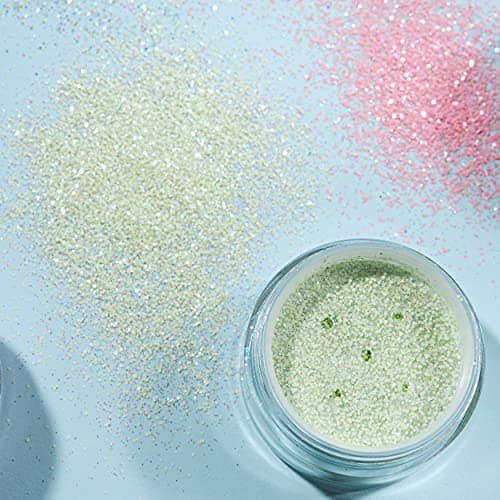 Secoueurs à paillettes pastel par Moon Glitter (Paillette Lune) – 100% de paillettes cosmétique pour le visage, le corps, les ongles, les cheveux et les lèvres - 3g - Assortiment de 6 couleurs