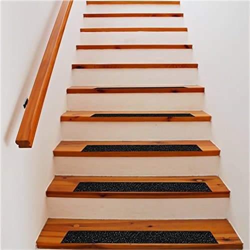 Bande antidérapante adhésive pour escaliers/escabeaux Empreintes d’extérieur Noir 15 cm x 5 m, Noir de YELAIYEHAO