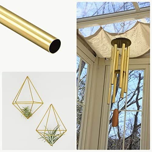 METALLIXITY Laiton Tube (2mm-10mm OD x 0.5mm Mur T x 300mm L) Paquet 8, Tube droit - pour Maison Ameublement, Machines, Bricolage Artisanat