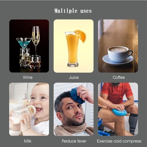 Lot de 16 Glacon Reutilisable - Glacons Pierre a Whisky - Glaçons Réutilisables en Acier Inoxydable, Metal Whiskey Stones pour Cadeaux de La Fête des Pères pour Les Hommes Mari et Papa