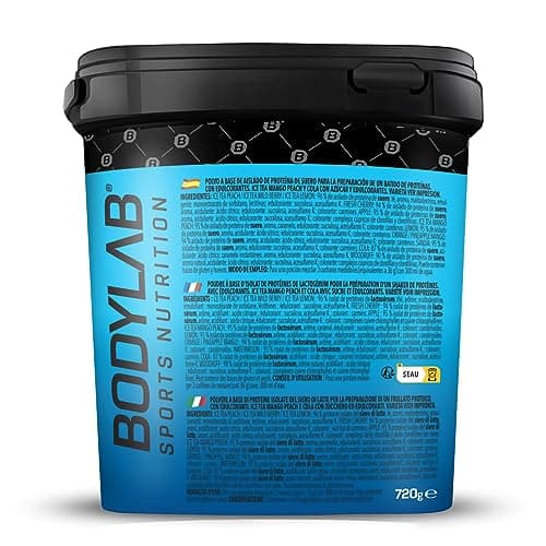 Bodylab24 Clear Whey Isolate 720g Thé glacé Citron, shake protéiné à base de 96% d'isolat de protéines de lactosérum, boisson fruitée rafraîchissante, peut aider à la construction musculaire