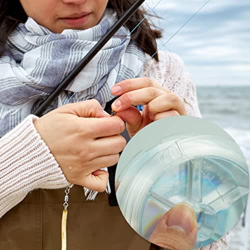 0.5mm/100m Fil de Pêche Monofilament en Nylon Transparent,Fil de Peche Monofil,Ligne de Pêche en Nylon Solide,pour Truite,Carpe,Poisson,Sandre Ou des Décorations Suspendues