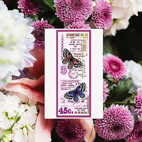 GLOBLELAND Tampons Transparents avec Fond de Texte Vintage Feuilles de Tampons en Gaufrage en Silicone pour Bricolage Scrapbooking et Fabrication de Cartes Décoration Artisanale en Papier