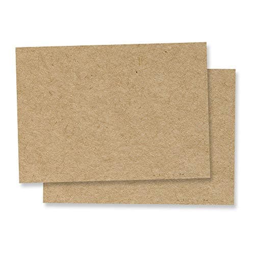 50 feuilles, Papier Kraft Marron Cartonné A5, 200 g/m2