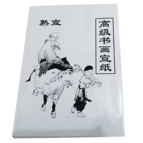 UANG 30 Feuille Blanche Peinture Papier Xuan Papier Papier De Riz Peinture Chinoise Et Calligraphie 36cm x 25cm, blanc