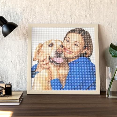 DXDOING Diamond Painting Kit de Peinture Diamant 5D DIY Personnalisé - Créez des Œuvres d'Art Remplies de Souvenirs avec Vos Grands-parents