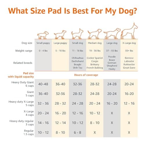 Amazon Basics Lot de 100 protections pour déjections canines, anti-fuite, 5 couches, surface à séchage rapide, taille classique, pour chiens et chiots, Bleu