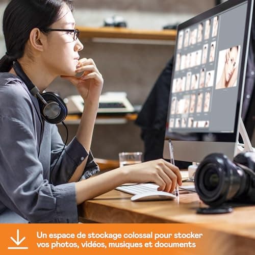 WD 22 To My Book Disque Dur externe de Bureau, USB 3.2 Gen 1, avec logiciels de gestion du disque et de sauvegarde et protection par mot de passe, compatible PC & Mac