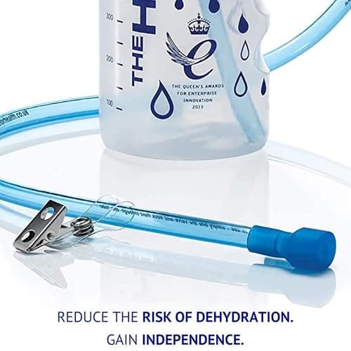 Le Hydrant : Solution pour atteindre, soulever ou tenir des boissons. Ingénieuse bouteille d'eau à long tube pour les personnes âgées, vulnérables et handicapées - 1L