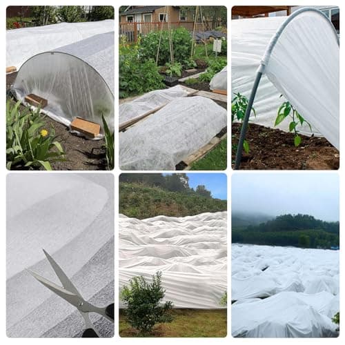 35g/m2 2m x 5m Housse Hivernage Plante Exterieur, Voile Hivernage Plante Exterieur, Non-tissée de Protection Hivernale for Protection Antigel Perméable, Coupe-Vent, Froid, Chaud et Anti-Insectes