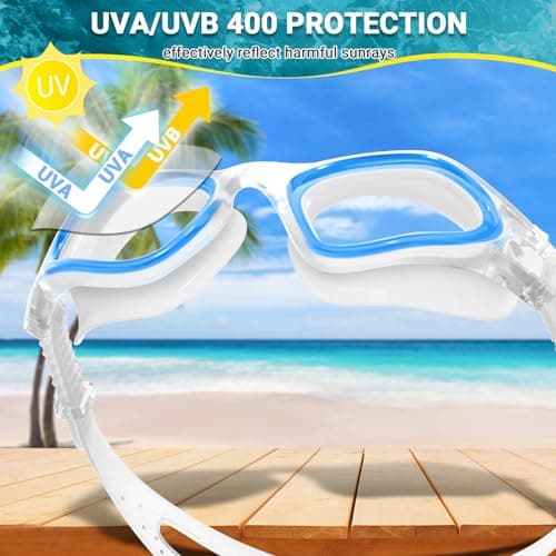 Winline Lunettes de Natation Antibuée Anti-fuite Protection UV Clear View,Lunettes Piscine Polarisée/Non Polarisée pour Hommes Femmes Adultes Adolescents