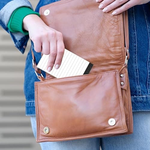 Roosea 10 Pièces Cahier Vierge A7 Bloc Notes de Poche A7 Mini Planificateur Poche Petit Bloc Notes Mini Carnet Notes Blanc Bloc Notes Portable A7 30 Pages Chacune pour Bureau, école