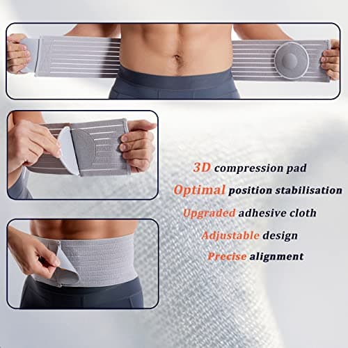gagaiuco Ceinture Pour Hernie Ombilicale Pour Hommes Et Femmes - Ceinture De Soutien Abdominal Avec Coussin De Compression - Outil Préventif Pour La Chirurgie De La Hernie Ombilicale