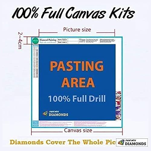 Lehaha Diamond Painting Personnalisé Photo,5d Diamant Painting Personnaliser Broderie Diamant Peinture Kit Full Drill Custom Diamond Painting Adulte Enfant Chat Paysage(Diamond Rond,30 x 40 cm)