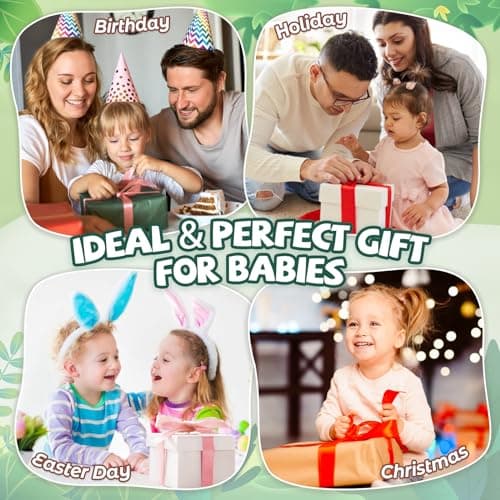 Jeux Montessori 1 an, 8 en 1 Jouet Bebe 1 an-4 ans, Jouet Enfant 2 ans Jouet Montessori, Cadeau Enfant 1 an, Jouet en Bois, Noël Pâques Cadeaux d'anniversaire, Jouet en Bois de Ferme et de Pâturage