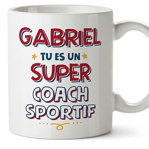 Mugffins Tasses Personnalisables pour COACH SPORTIF homme - En Français - Cadeau Personalisé- Tu es Super - 11 oz / 330 ml