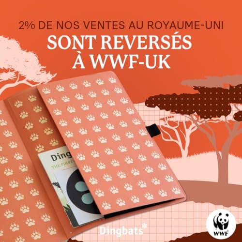 Dingbats* - Faune Carnet de Notes A5 Ligné - Moyen, Couverture Souple, Journal en Cuir PU - Fermeture élastique, Porte-stylo, Marque-page
