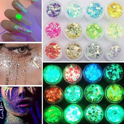 Maquillage Paillette Paillettes Paillettes Visage Festival Maquillage Maquillage Festival Paillettes Corps Maquillage Paillettes Femme Visage Paillettes 12 Couleurs 1 PièCe