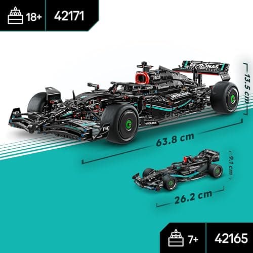 LEGO Technic Mercedes-AMG F1 W14 E Performance Voiture de Course Jouet pour Enfants, Garçons et Filles Dès 7 Ans, Modèle à Rétrofriction, Décoration pour Chambre, Idée Cadeau d'anniversaire 42165