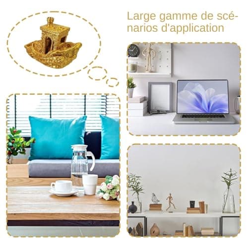 Générique Modèle de Bateau Miniature, décor de Bateau d'impression 3D | Modèle de Bateau Miniature - Modèle de Bateau de décoration Artisanale, Jouet Amusant pour et Adultes, décoration de la Maison