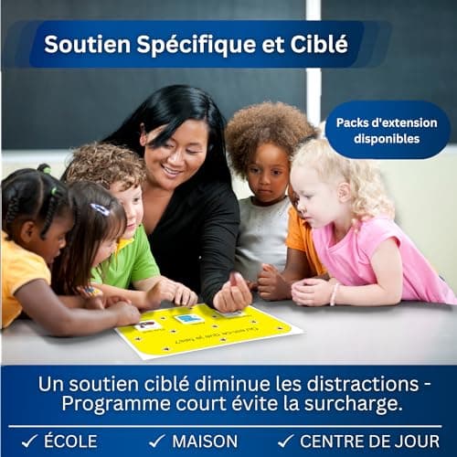 Tableau Routine Enfant Maintenant Suivant – Emploi du Temps/Rituel – 32 Pictogrammes Autisme Materiel – Calendrier de Planning – TSA/TDAH Enfant Outil