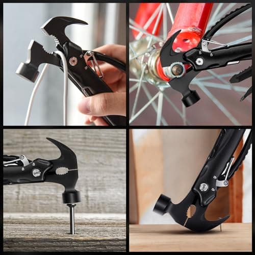 Hinshark Cadeau Homme, 12 en 1 Outil Multifonction, Idee Cadeau Homme Original Utile, Cadeau Anniversaire Homme, Cadeau Papa, Gadget Insolite Utile, Cadeau Fete des Peres Original, Cadeau Homme Noel