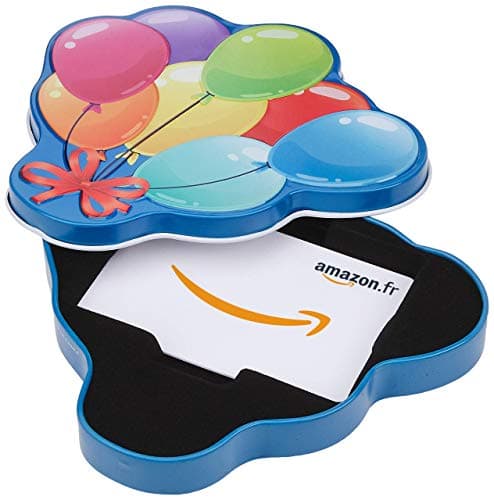 Carte cadeau Amazon.fr - Dans un coffret Ballons d'anniversaire