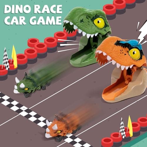 KADAYAYA Ensemble de Jouet de Dinosaures pour Les Garçons De 2-6 Ans, Figurine de Dinosaure Jouets de Voiture pour Enfants 3 à 5 Ans, Dino Jouet Cadeau Garçons et Filles 3 4 5 6 Ans