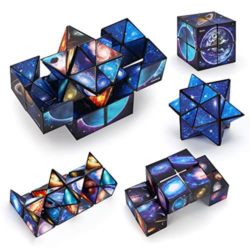 Jouets Enfants 6 7 8 9 10 Ans, Cadeau d'anniversaire pour 6-12 Ans Garçons Filles Infinity Cube 3D Puzzle pour 7 8 9 Ans Garçons Cube Magique Cube Anti Stress Jeux Intelligence pour 7-10 Ans Enfant