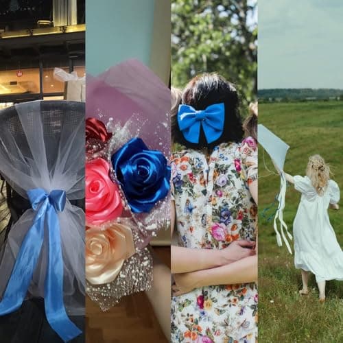 MORAINJAY 20mm Bleu Ciel Ruban Satin,2cm Ruban Rouleau pour Emballage Cadeaux,23 Mètres Satin Ribbon Roll pour Bouquets,Ballon,Couture,Nœuds,Gâteau,Décoration de Mariage/Anniversaire/Noël/Fête