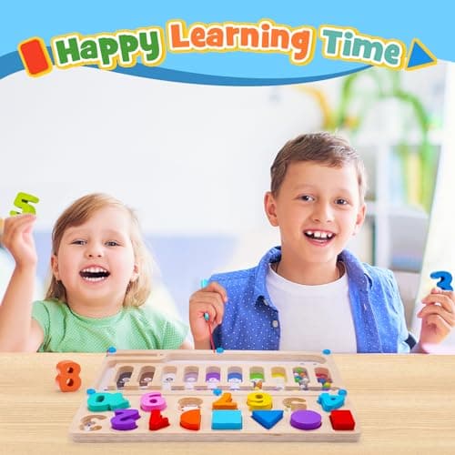Wootoyz Jouet Enfant 2 3 4 5 Ans, Labyrinthe Magnétique Enfant Jeux Montessori 2-5 Ans Cadeau Garçon Fille 2-5 Ans Jouet Fille 2-5 Ans Jeux Cadeaux de Noël Anniversaire Montessori Jouet 2-5 Ans