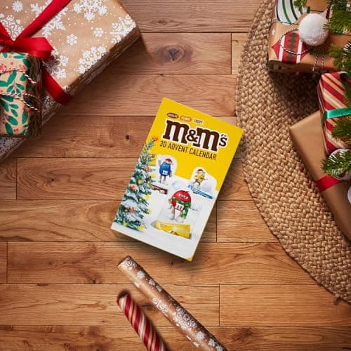 M&M's - Calendrier de l'Avent chocolat contenant des bonbons chocolat au lait M&M's CRISPY, CHOCO et PEANUT - 346g