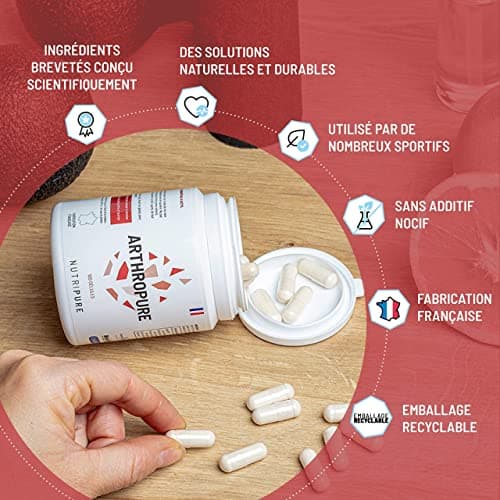 Nutripure | Arthopure | Bien Être & Souplesse Articulaire | 5 principes Actifs Brevetés : OptiMSM® + Chondroïtine sulfate Solabia® + N Acetyl Glucosamine Kaneka® + Boswellia WorkVel® + Vitamine C