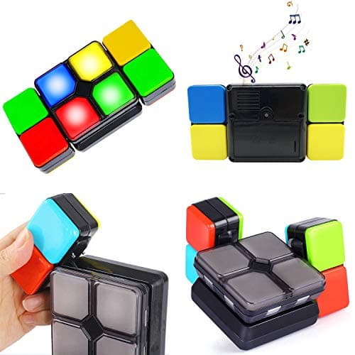 Pup Go Cube Magique électronique avec Musique et lumières colorées pour Adolescents et Enfants, Jeu de Puzzle Fantaisie, Jouets éducatifs, Meilleur Cadeau d'anniversaire de 6, 7, 8 Ans