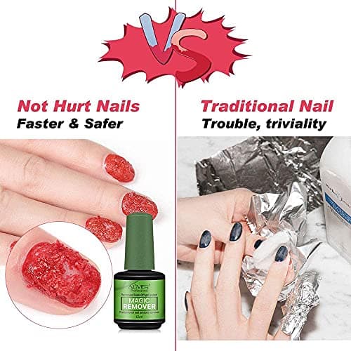Dissolvant Magique De Vernis A Ongles,Outil De Dissolvant De Vernis En Gel,Enlève Facilement Et Rapidement, Protège et Ne Blesse Pas